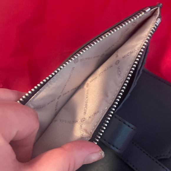 Michael Kors Blue Monogram Wallet - Picture 8 of 11